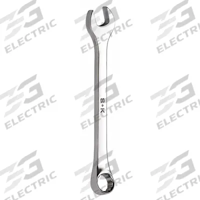 SK PROFESSIONAL TOOLS Combination Wrench: Alloy Steel, Chrome, 7/8 in Head Size, Offset - SAE 6-Point Combination Wrenches