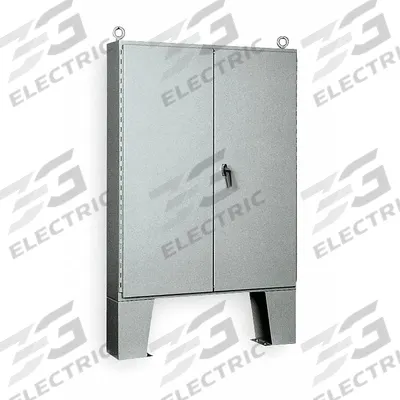 WIEGMANN Enclosure: Steel, 60 in x 48 in x 16 in, NEMA 12, Solid Cover - Steel Dust-Tight Enclosures