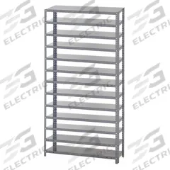 QUANTUM STORAGE SYSTEMS Bin Shelving: 36 in x 12 in x 75 in, 1 Sided, 0 Bins, 13 Shelves (MPN 1275-000). Key specifications — Includes Bins: No; Frame Color: Gray; Frame Material: Steel; Brand: QUANTUM STORAGE SYSTEMS.