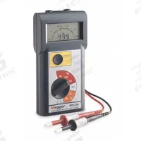 MEGGER Megohmmeter: 1 teraohm to 1 gigohm, CAT III 600V, IP40, Digital, No Output, 1 mA (MPN MIT230). Key specifications — IP Rating: IP40; Test Voltage: 250V DC; Brand: MEGGER.