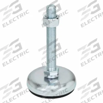 JW WINCO Male-End Leveling Mount: Swiveling Stud, 3/8"-16 Thread Size, 1.97 in - Non-Skid Male Leveling Mounts
