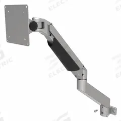 Monitor Mount: 15 Series/40 Series/45 Series, 464 mm x 100 mm x 634 mm, Black/Gray, Lacquer (MPN 6MHM75100D40). Key specifications — System of Measurement: Metric; Includes: Mounting Adapter; Adjustability: Rotate; Material: Aluminum; Finish: Lacquer; For Extrusion Profile Type: Single; Includes Fasteners: Yes; Monitor Mounting Type: 5-Way Positioning Arm.