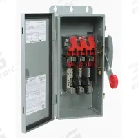 EATON Safety Switch: Fusible, 60 A, Three Phase, 600V AC, Galvanized Steel, Indoor/Outdoor (MPN DH362FRK). Key specifications — Brand: EATON.