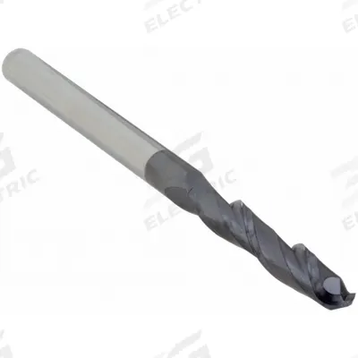 APPROVED VENDOR Ball End Mill: Carbide, AlTiN Coated, 2 Flute, 3/16" Mill Dia, 1-1/8" LOC - General Purpose Carbide Ball End Mills