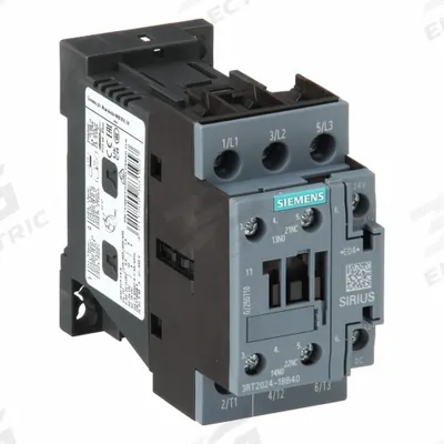 Siemens Magnetic Contactor: Non-Reversing, 3 Poles, 3NO Contacts, 12 A - Non-Reversing IEC Contactors