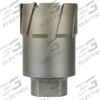 MILWAUKEE Annular Cutter: 3 1/4 in Cutter Dia, 2 in Max Cutting Dp, Pilot Pin Included, Bright (MPN 49-57-3250). Key specifications — attr253884: Yes; attr253885: Bright; attr253886: Carbide; attr253888: Fractional Inch; attr277149: MILWAUKEE.