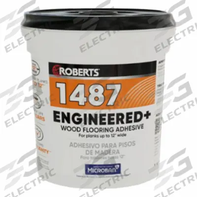 ROBERTS Construction Adhesive: 1487, 1 gal, Pail, Beige - Flooring & Tile Construction Adhesives