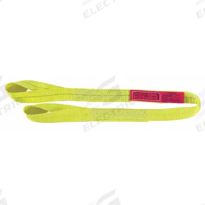 LIFT-ALL Web Sling: Type 4, Polyester, 2 Plies, 14 ft Sling Lg - Standard Polyester Twisted-Eye Web Slings