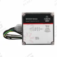 NVENT ERICO Surge Protection Device: Single Phase, 120/240V AC, 180/360V, Polycarbonate, 4X, 20 kA (MPN SES320B120240SP). Key specifications — Voltage: 120/240V AC; Max. Continuing Operating Voltage: 180/360V; Voltage Protection Rating: 700 V (L-N); Enclosure Material: Polycarbonate; Max. Surge Current per Mode: 20 kA; Brand: NVENT ERICO.