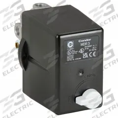 CONDOR USA, INC Pressure Switch: Std, 60 psi – 232 psi, (3) 1/4" FNPT/3/8" FNPT, Diaphragm Actuator (MPN 31KG3EXX). Key specifications — attr1027655: Diaphragm; attr434202: CONDOR USA, INC; attr1027685: (3) 1/4" FNPT; attr1027686: Standard; attr1027690: Auto/Off.