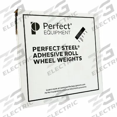 PERFECT EQUIPMENT Wheel Weight: Wheel Weights, Adhesive, Aluminum/Steel, Steel, Coated - Adhesive Wheel Weights