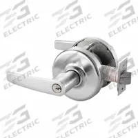 CORBIN Door Lockset: Classroom Security Lever Locksets, Chrome, ADA Compliant (MPN CLX3352 AZD 626). Key specifications — attr1024149: Not Ligature-Resistant; attr1011488: CORBIN; attr1024446: F110; attr1011524: No Message; attr1011506: Armstrong Lever; attr1011485: Yes; attr1059461: Satin Chromium-Plated.