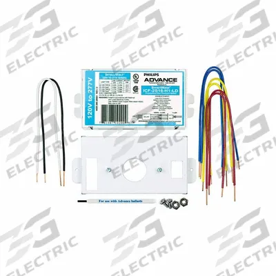 ADVANCE Ballast: 120 to 277V AC, 1/2 Lamps Supported, 18 W Bulb Watt - Programmed Rapid Start Electronic Fluorescent Ballasts