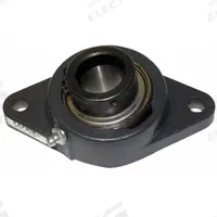 TIMKEN 2 Bolt Flange Bearing: Radial Ball, 1 3/8 in Bore, Cast Iron, Eccentric Collar, 6 1/8 in Lg (MPN RCJT 1-3/8). Key specifications — Bore Type: Cylindrical; Brand: TIMKEN; Lubricant Material: NLGI #2 Equivalent; Mounting Bolt Size: 1/2 in; System of Measurement: Inch.