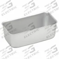 VOLLRATH Loaf Pan: Anodized Aluminum, 3 1/4 in Overall Wd, 4 5/8 in Overall Dp, 8 7/8 in Overall Lg (MPN 5433). Key specifications — Pan Style: Loaf Pan; Brand: VOLLRATH; Color: Silver; Material: Anodized Aluminum; NSF Certified: Yes.