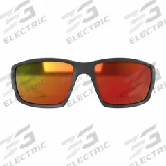 EDGE EYEWEAR Safety Glasses: AP Red Lens, Full-Frame, Metal Detectable, Black Frame, Kazbek Series (MPN SKAP119). Key specifications — Brand: EDGE EYEWEAR; Frame Color: Black; Lens Color: AP Red.