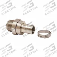 HUSKY Swivel: Swivel, 3/4 in BSPM Inlet, 3/4 in Hose Barb Discharge, Aluminum/Stainless Steel Body (MPN 007282). Key specifications — Product Type: Swivel; Discharge Gender: Male; Inlet Gender: Male; Body Material: Aluminum/Stainless Steel; Inlet Standard: BSP; Brand: HUSKY; Discharge Standard: Hose Barb; Chemical Compatibility: DEF.
