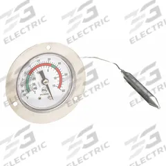 APPROVED VENDOR Analog Panel Mount Thermometer: -40°F to 60°F /-40°C to 15°C, ±2% Accuracy (MPN 1EPE7). Key specifications — attr1275163: APPROVED VENDOR; attr1275148: ±2 %.