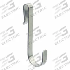 METRO Hook: 7/16 in W x 3 7/16 in H, Steel, Chrome, Silver, Super Erecta Shelving, HK23C. Key specifications — Brand: METRO; Material: Steel; Finish: Chrome; Color: Silver; Compatible Product Type: Super Erecta Shelving.
