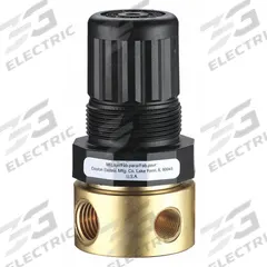 SPEEDAIRE Compressed Air Regulator: Brass, 1/4 in NPT, 15 cfm, 5 psi to 125 psi, Nonrising (MPN 4ZM06). Key specifications — attr111664: No; attr111400: Miniature; attr111627: SPEEDAIRE.