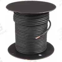 GROTE Primary Automotive Wire: GPT, 500 ft, 1 Conductor, 14 AWG, Black, 60 V Volt, SAE J1128 (MPN 87-7502). Key specifications — Brand: GROTE.