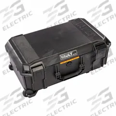 PELICAN Protective Case: Solid, Black, Mobile, 11.5 lb Wt, Plastic, Polyurethane, Solid (MPN V525). Key specifications — Closure Type: (2) Push Button Latches; Brand: PELICAN.