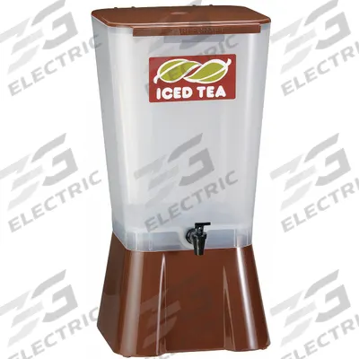 TABLECRAFT PRODUCTS Beverage Dispenser: 5 gal, Brown, Polypropylene, Rectangle - Polypropylene Dispensers