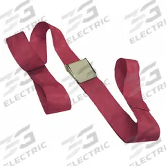 DICK MEDICAL SUPPLY Strap: 5 ft, Nylon, Cam, Red (MPN 12152 MA). Key specifications — Material: Nylon; Color: Red; Buckle Material: Metal; Brand: DICK MEDICAL SUPPLY; Product Type: Strap; Harness Type: Crossbody Strap.