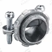 Screw Strap Connector: Die Cast Zinc, 3/8 in Trade Size, 3/8 in, Non Insulated (MPN 650-DC2). Key specifications — Box Connection: 3/8 in; Color: Silver; Cable Clamping Method: Strap; Material: Die Cast Zinc; Insulated: No; For Use With: Nonmetallic Cable; Connector Style: Straight; Standards: NRTL Listed.