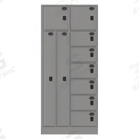 SENTINEL Law Enforcement Evidence Locker: Pass-Through Backing, Keyless Lift Latch, 10 Compartments (MPN 10AA-PT). Key specifications — Brand: SENTINEL; Product Ships: Assembled; Color: Gray.
