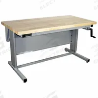 PRO-LINE Ergonomic Work Bench: Adj Ht, Maple, 72 in x 30 in, 500 lb Overall Load Capacity, Gray (MPN EL7230M-A31). Key specifications — Brand: PRO-LINE.