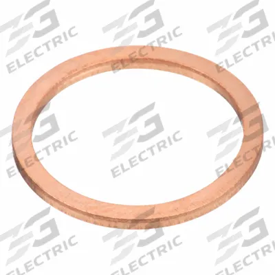 APPROVED VENDOR Sealing Washer: M17 Screw Sz, Copper, Copper Seal, 17 mm Inside Dia, 21 mm Outside Dia - Single-Piece Sealing Washers