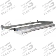 PRO-LINE Overhead Light/Frame: 54 1/2 in Overall Wd, 24 in Overall Dp, Steel (MPN OLF60-A31). Key specifications — Frame Color: Gray; Product Type: Overhead Task Light.