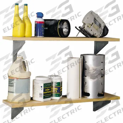 ARROW Shelving Kit: 1 in x 8 3/8 in x 35 3/4 in, Gray, Steel - Storage Accessories for Steel Sheds