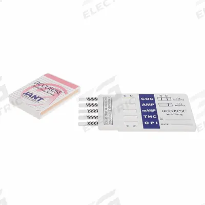 ACCUTEST Urine Drug Test Kit: 25 Tests, AMP/COC/MET/OPI 2000/THC, No Reagants Required - Drug Testing Kits