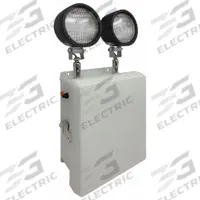 Food Safe Emergency Light: 5 W Lamp Watt, 18 W Emergency Watt, 120/277V AC, 2 Lamp Heads, Fiberglass (MPN LS2SE6S8--FSH). Key specifications — Input Voltage: 120/277V AC; Housing Material: Fiberglass; Mounting Type: Back Mount; Housing Color: Light Gray; Lighting Technology: LED; Environmental Rating: Food Safe, NEMA 4X, Wet Location; IP Rating: Not Rated; Remote Capable: No.