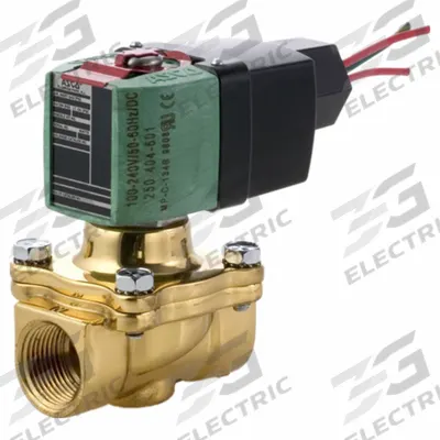 REDHAT Solenoid Valve: 2-Way, Normally Open, 1/2 in Pipe Size, 24 to 120V AC/DC - 2-Way/2-Position, Normally Open Solenoid Valves