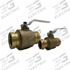 APOLLO Manual Two-Way Ball Valve: 3 in, Brass, Straight, Press x Press, 250 psi Max. Pressure (CWP) (MPN 94VLF10001B). Key specifications — Brand: APOLLO; Handle: Lever.