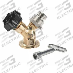 ZURN Hose Bibb: Handwheel, Brass, Rough Chrome, Plastic, 3/4 in Inlet Connection Size, NPT (MPN Z1341XL-P34-RC). Key specifications — Brand: ZURN; Design: Standard; Body Material: Brass; Handle Material: Plastic; Color/Finish: Rough Chrome; Handle Type: Handwheel; Inlet Connection Type: NPT; Product Type: Hose Bibb.