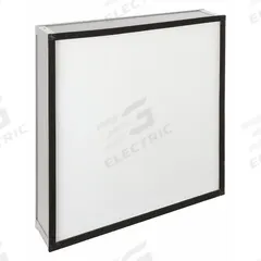 GRAINGER HEPA Air Filter: 24 in x 24 in x 5 in, 99.99% Filter Efficiency, Downstream Face (MPN 19RR64). Key specifications — Brand: GRAINGER; Frame or Header Material: Aluminum.