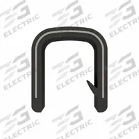 FAIRCHILD Edge Trim: Single Gripping Finger, 50 ft Overall Lg, PVC Outer, 7/8 in Leg Lg (MPN 1838-50). Key specifications — Brand: FAIRCHILD; Color: Black; Outer Material: PVC; Profile Shape: Single Gripping Finger; _Gripping Style: Single Tongue.