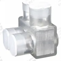 BURNDY Multitap Connector: 2 Port, Single-Sided Entry, 10 AWG – 350 kcmil Wire Size, Clear (MPN BIT350). Key specifications — Body Material: Aluminum; Brand: BURNDY.