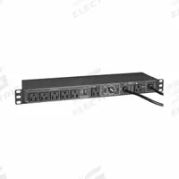 EATON TRIPP LITE PDU: Single-Phase, 125V AC, 6 Outlets, NEMA 5-15R, 1 RU, Front Facing, NEMA 5-15P (MPN PDUB151U). Key specifications — Plug Type: NEMA 5-15P; Brand: EATON TRIPP LITE; Phase: Single-Phase; Maximum Input Voltage: 125V AC; Receptacle Type: NEMA 5-15R; Mounting Location: Wall; Facing: Front.