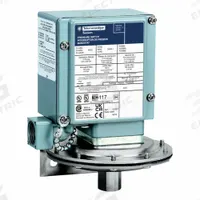 TELEMECANIQUE SENSORS Pressure Switch: 0.2 psi – 10 psi, 9012G Series, 1 Pressure Connection Ports (MPN 9012GAW1Z). Key specifications — Brand: TELEMECANIQUE SENSORS; Pressure Connection Type: 1/4-18" NPT.