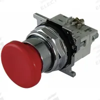 EATON Mushroom Head Push Button: Non-Illuminated, Mushroom Head Profile, Metallic, 30 mm, 1NO/1NC (MPN 10250T32R). Key specifications — Brand: EATON; Action: Momentary; Series: 10250T; Push Button Material Type: Metallic.
