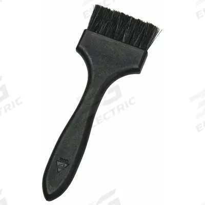 MENDA Conductive Brush: 6 1/4 in Overall Lg, Hog Hair/Yarn, Polypropylene, Non-Sparking - Lab Brushes