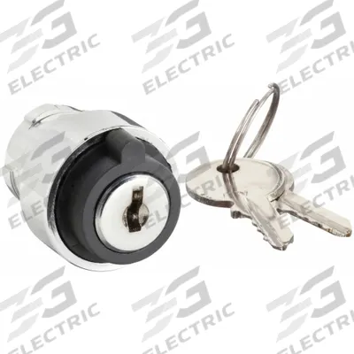Dayton Keyed Selector Switch: 3 Position, 22 mm Panel Mounting Size - Panel-Mounted Key Switches without Contacts