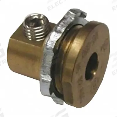 BRIDGEPORT FITTINGS Enclosure Grounding and Bonding Connector: Brass (MPN MC-075) - Grounding Lug Kit