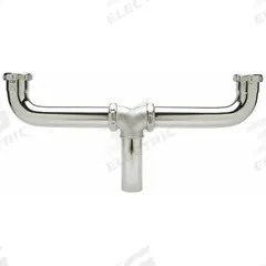 ZURN Waste Tee: Cast Brass, Chrome-Plated, Silver, 1 1/2 in Nominal Pipe Size, 8 1/4 in Overall Lg (MPN Z8758-SC). Key specifications — Finish: Chrome-Plated; Includes: Arm; Brand: ZURN; Material: Cast Brass; Connection Type: Slip.