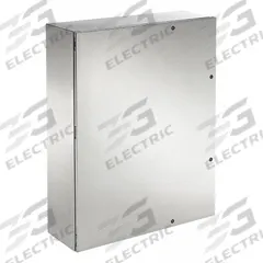 HOFFMAN Enclosure: 304 Stainless Steel, 48 in x 36 in x 12 in, NEMA 12/3R/4/4X, Solid Cover, Hinged (MPN CSD483612SSR). Key specifications — Brand: HOFFMAN; Closure Method: 1/4-Turn Latch; Enclosure Material: 304 Stainless Steel; Knockouts: Not Included.